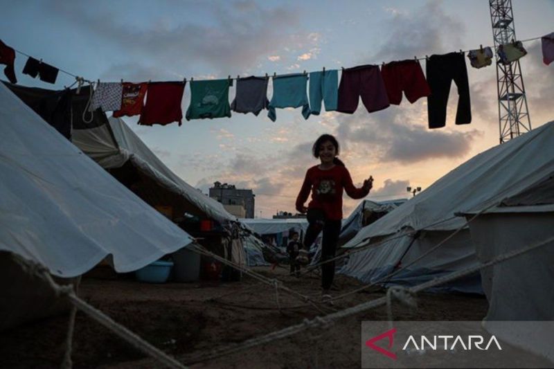 Ilustrasi kamp pengungsi di Gaza (ANTARA)