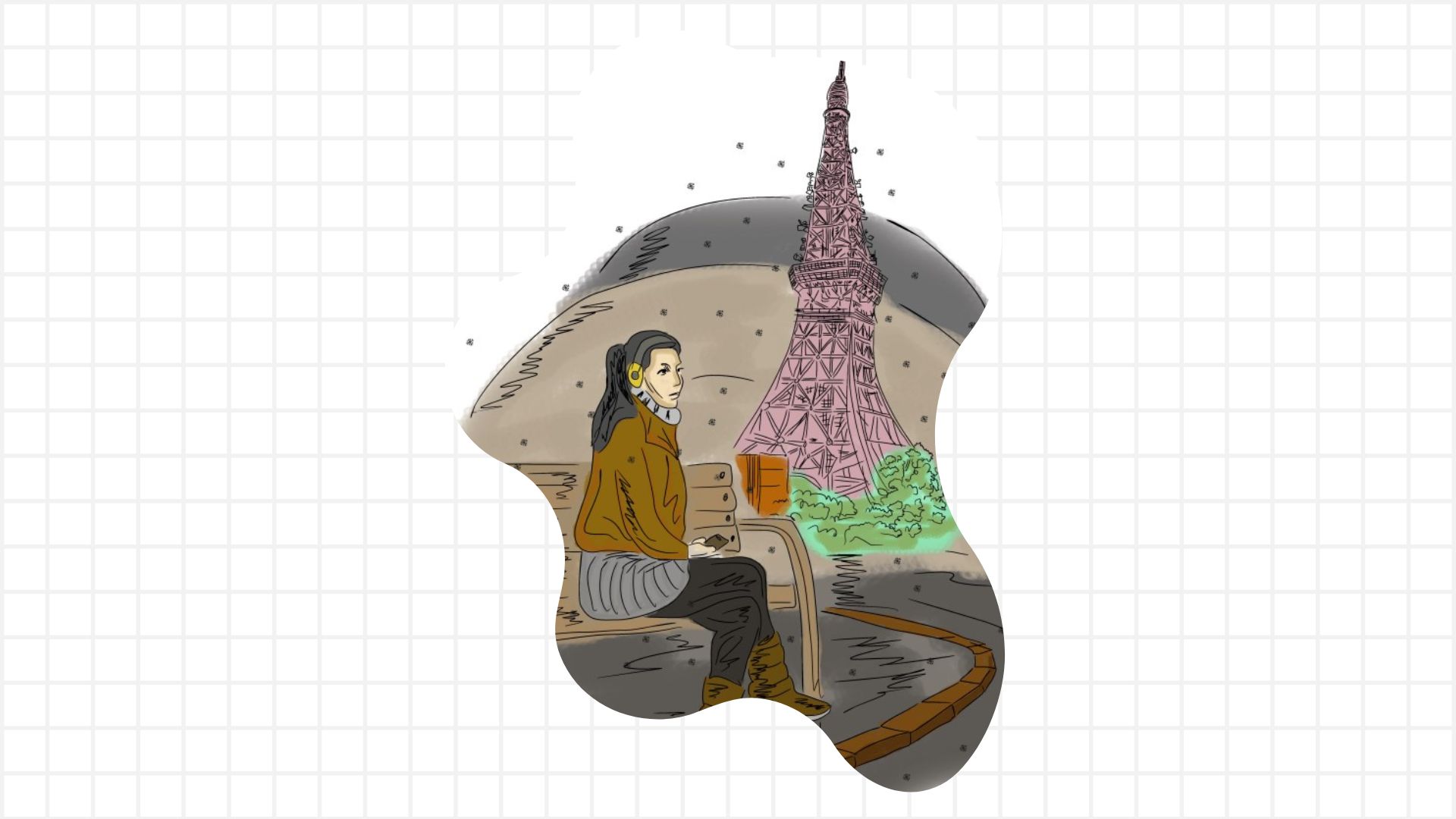 Ilustrasi cerpen Dalam Kenangan Musim Salju (DANI ERWANTO/RADAR MADIUN)