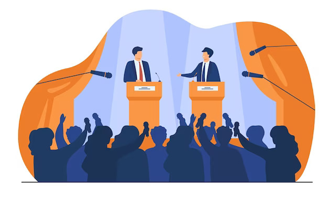 Ilustrasi debat. (Freepik)