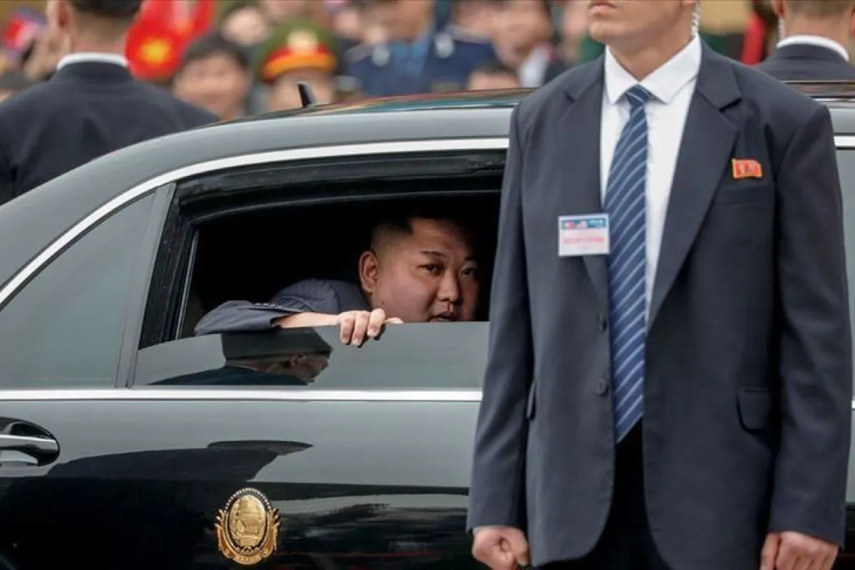 Arsip - Presiden Korea Utara Kim Jong-un tiba di Vladivostok, Rusia. (Anadolu Agency)