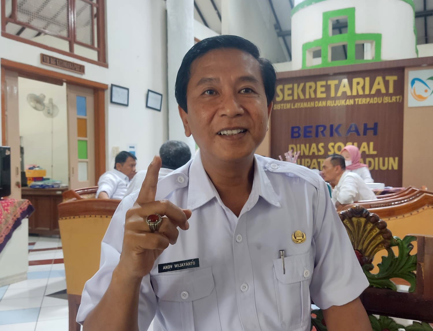 Andy Wijayanto, Kabid Rehabilitasi Sosial Dinsos Kabupaten Madiun (LODITYA FERNANDES/RADAR MADIUN)