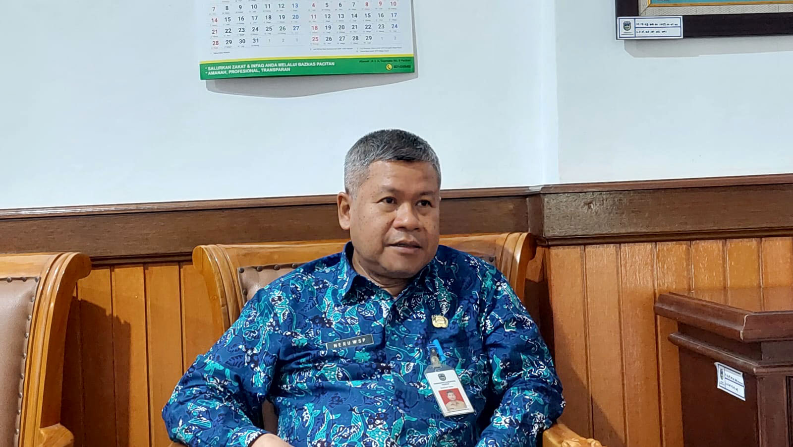 Sekda Pacitan Heru Wiwoho (NUR CAHYONO/RADAR PACITAN)