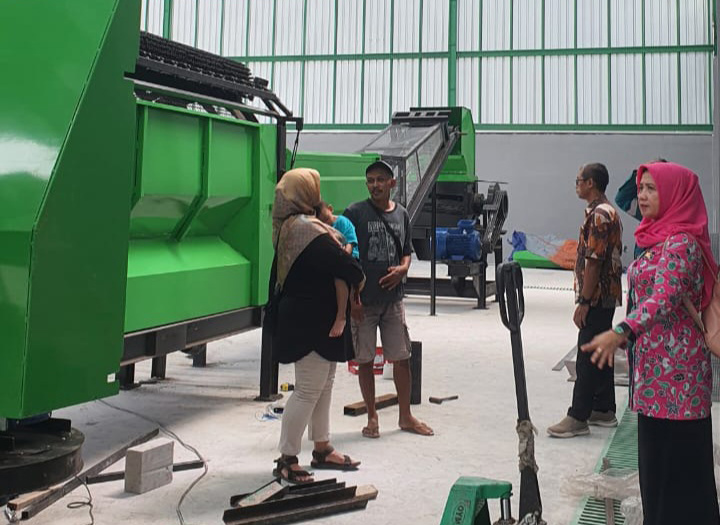 PEMBANGUNAN TAHUN LALU: Tempat pengelolaan sampah terpadu di TPA Selopuro, Pitu, Ngawi, urung beroperasi.&nbsp;