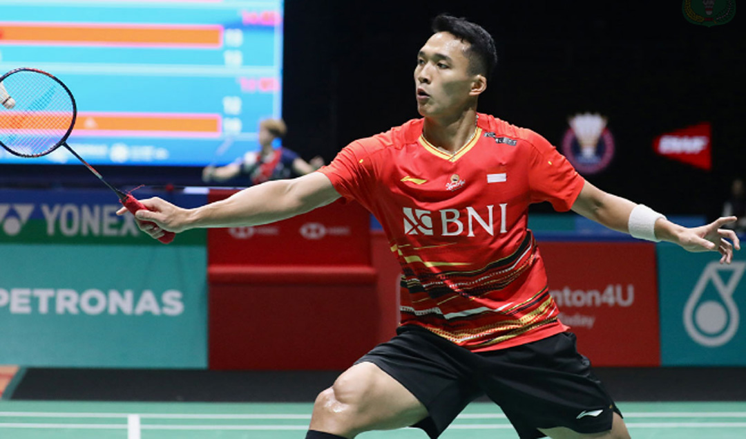 Jonatan Christie menyerah dari wakil Malaysia.
