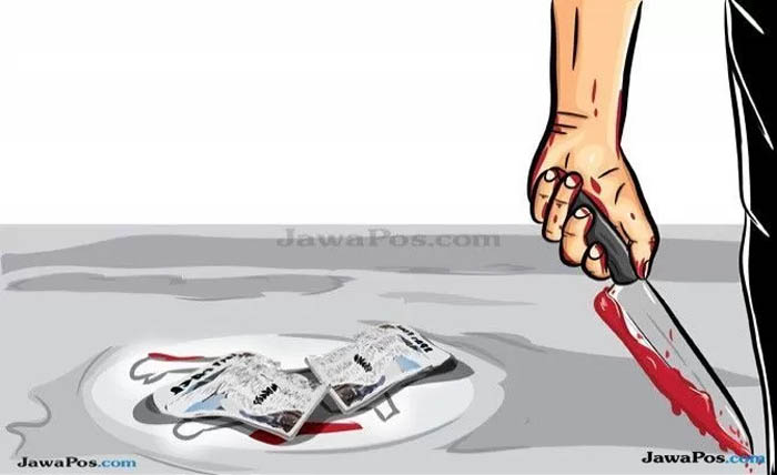 Ilustrasi pembacokan