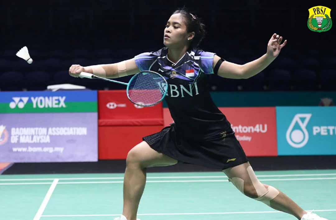 Gregoria Mariska sukses melewati hadangan Goh Jin Wei (Instagram/@badminton.ina)