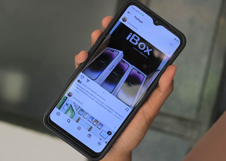 PENIPUAN: Akun media sosial Instagram milik Prokopim Magetan diretas sejak Sabtu (14/1).