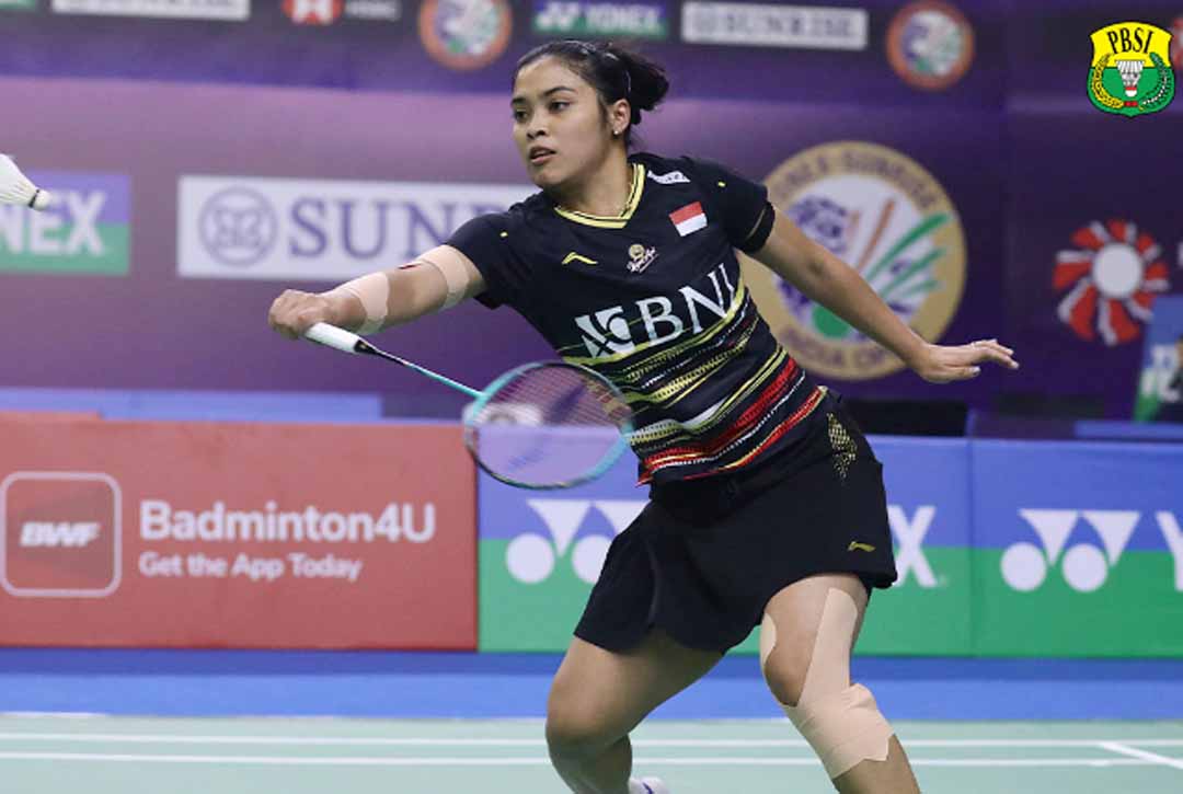 Gregoria Mariska Tunjung berhasil mengalahkan Sung Shuo Yun. (PBSI)