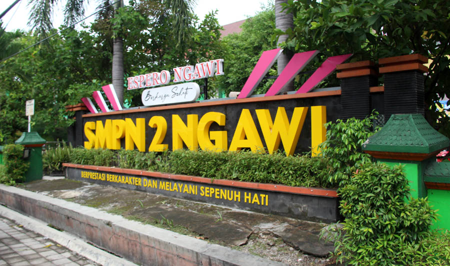PERBAIKAN SEKOLAH: SMPN 02 Ngawi bakal diperbaiki tahun ini.
