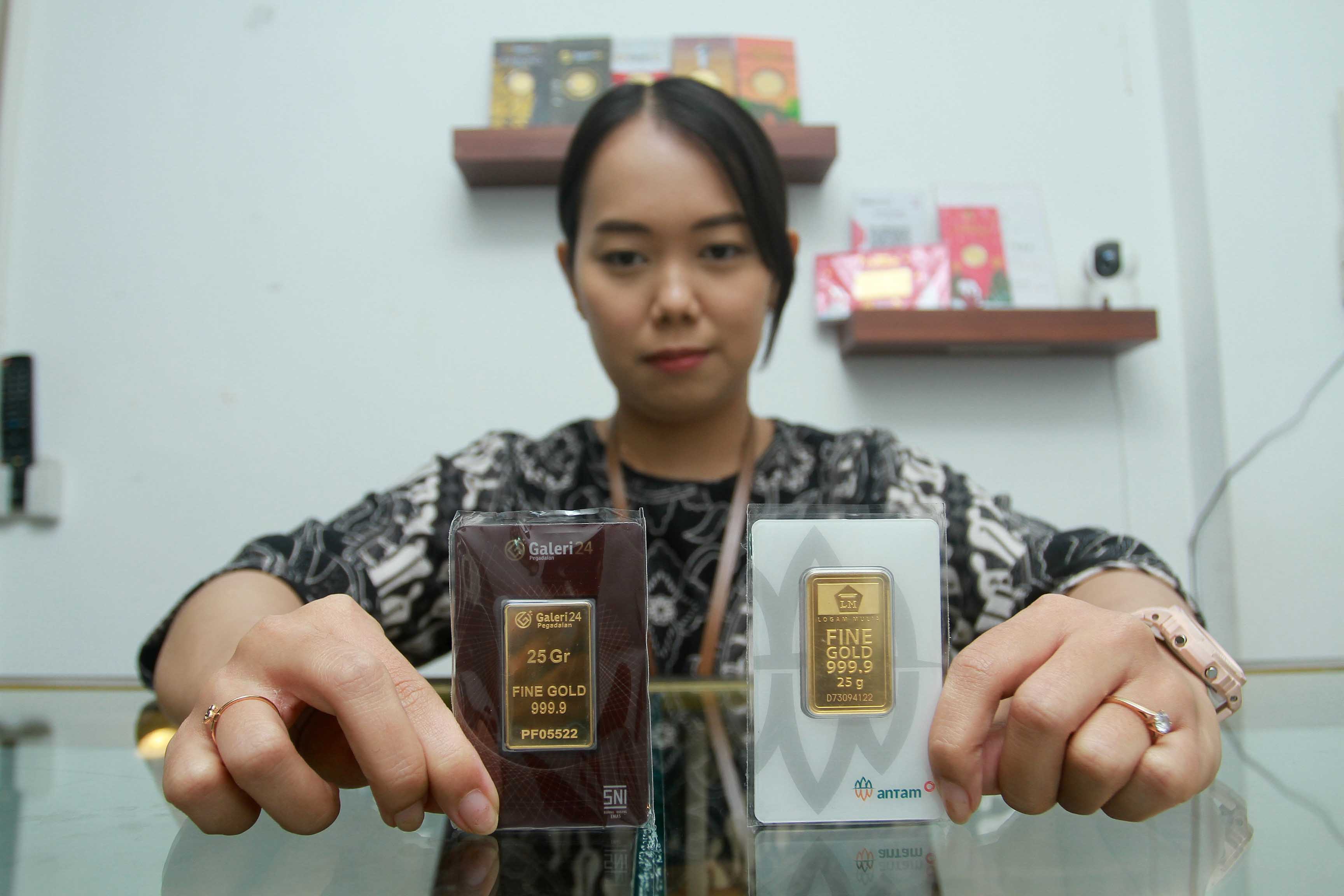 Ilustrasi harga emas Antam (DOKUMEN RADAR MADIUN)