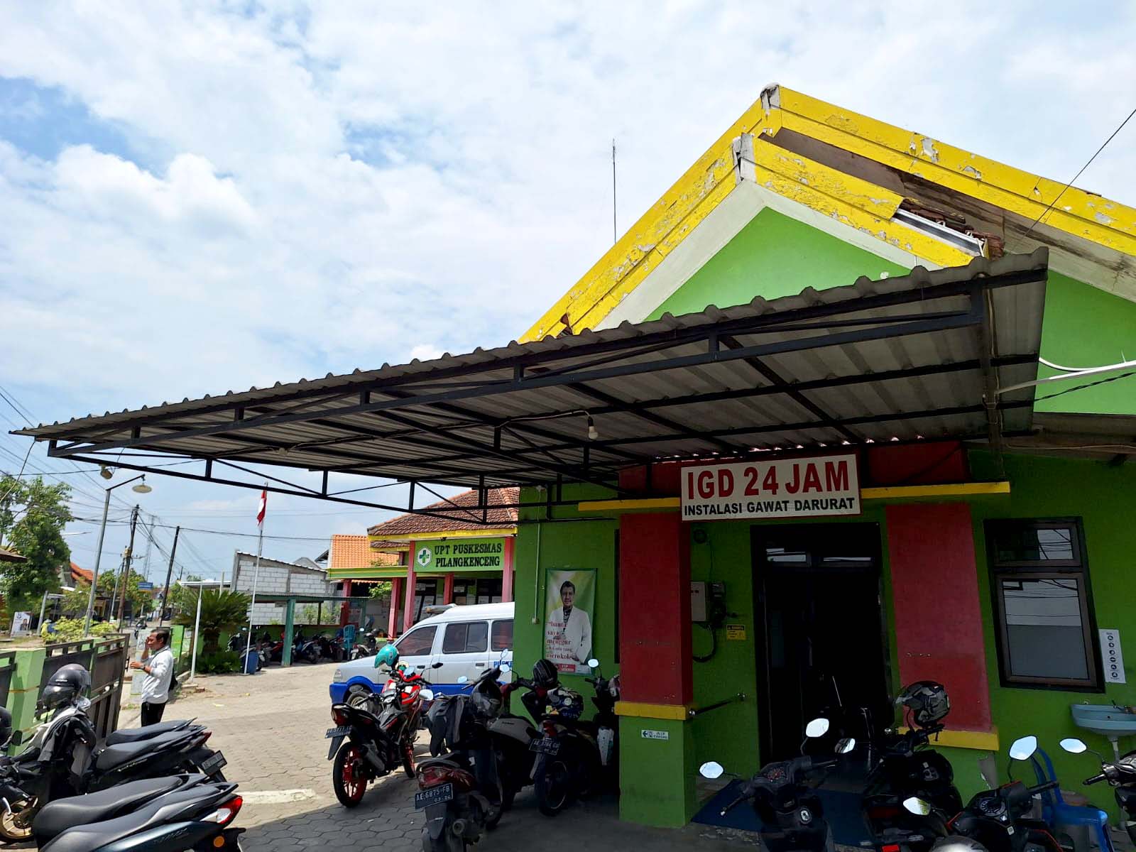 DIREHAB: Puskesmas Pilangkenceng bakal dibangun ulang dengan anggaran Rp 5 miliar. (LODITYA FERNANDEZ/RADAR MADIUN)