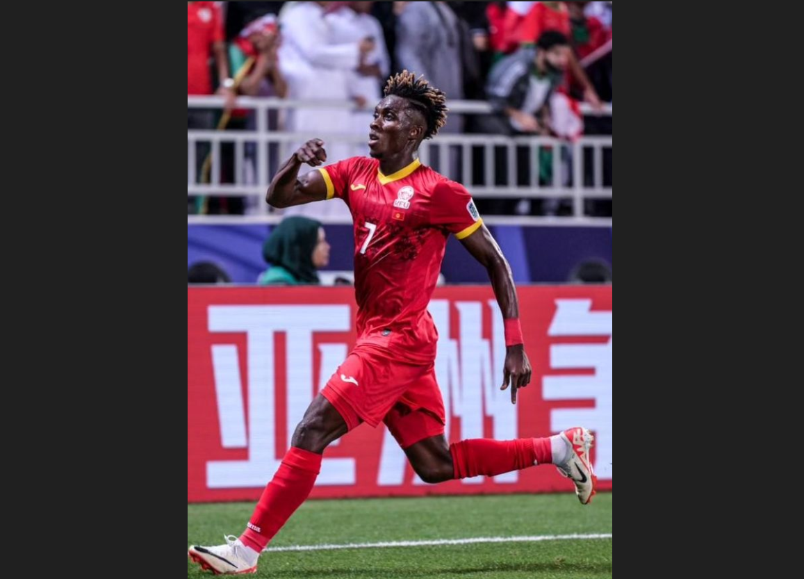 Joel Kojo, penyerang Kirgistan. (INSTAGRAM @KOJO_JOEL_10)