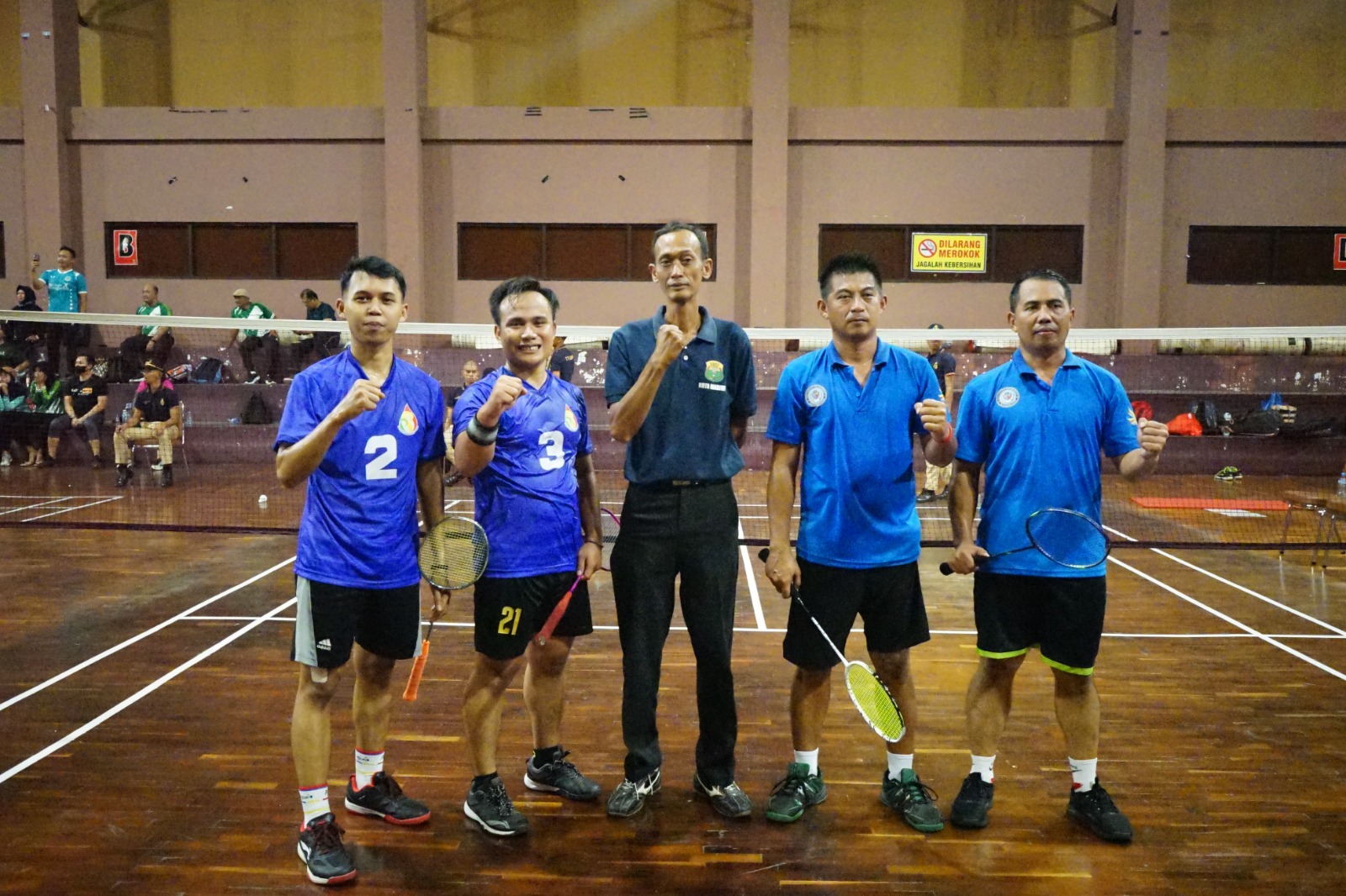 PRESTASI: Tim bulu tangkis putra PPI Madiun menyabet juara dua pada kegiatan Jiwa Korsa 2024.&nbsp;(PPI MADIUN)&nbsp;