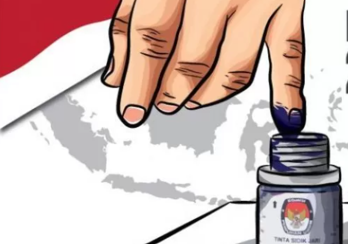 Ilustrasi tinta pemilu (JAWAPOS.COM)