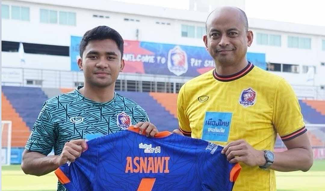 Asnawi saat diperkenalkan Port FC. (Instagram Port FC)