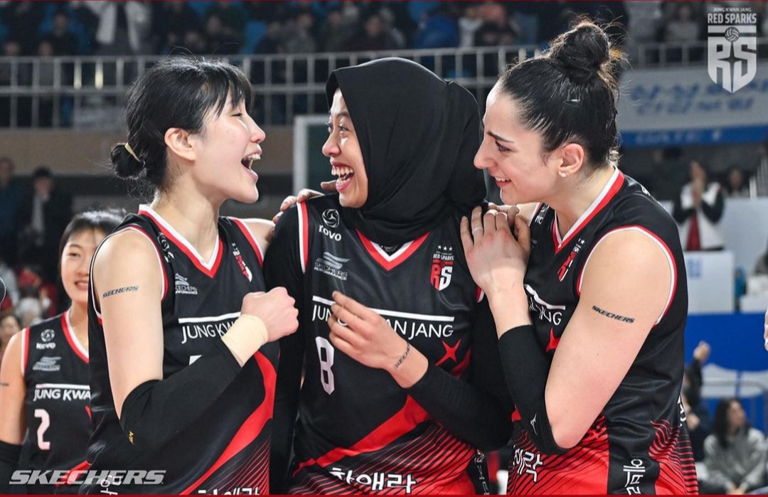 Red Sparks saat berkompitisi di V=League musim lalu.