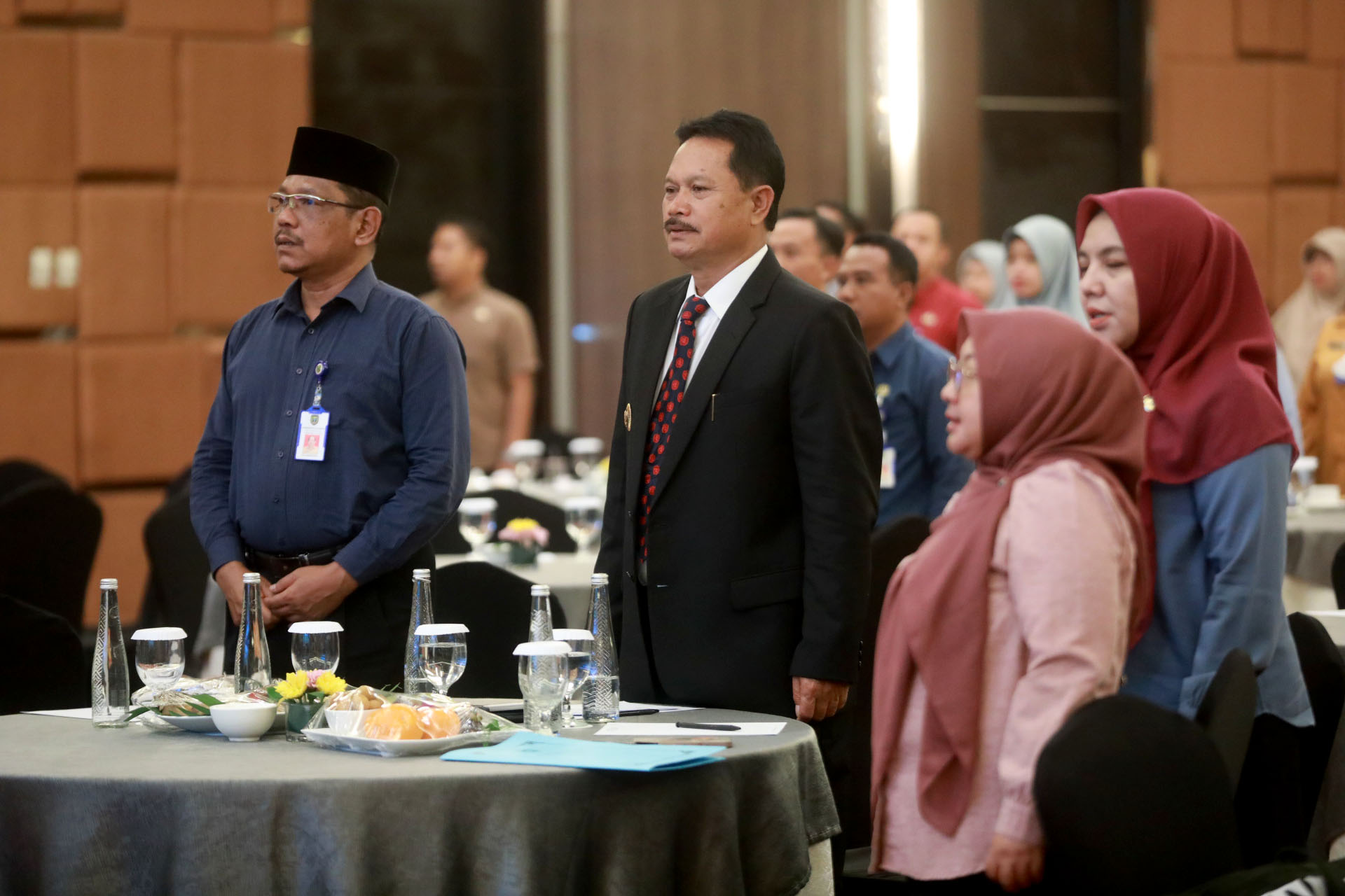 JELANG ATURAN BARU: Sejumlah pejabat Pemkot Madiun mengikuti sosialisasi rencana TND di Hotel Aston kemarin (20/2/2024). (DISKOMINFO UNTUK JAWA POS RADAR MADIUN)