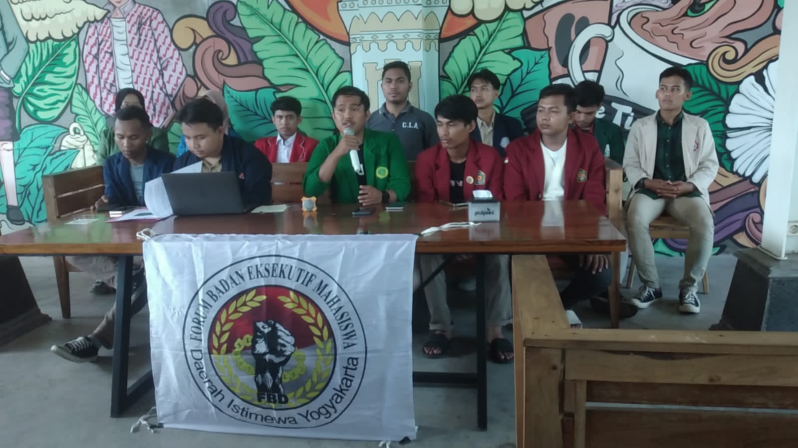 TUNTUTAN TEGAS: Forum BEM Se-DIY (FBD) menolak hasil Pemilu 2024. (ISTIMEWA)