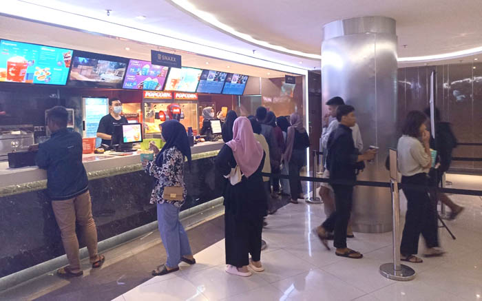 SEDOT ANIMO : Jumlah penonton film Agak Laen di Cinepolis Ponorogo mencapai rata-rata 200 orang tiap hari hingga pekan keempat sejak dirilis perdana 1 Februari lalu.