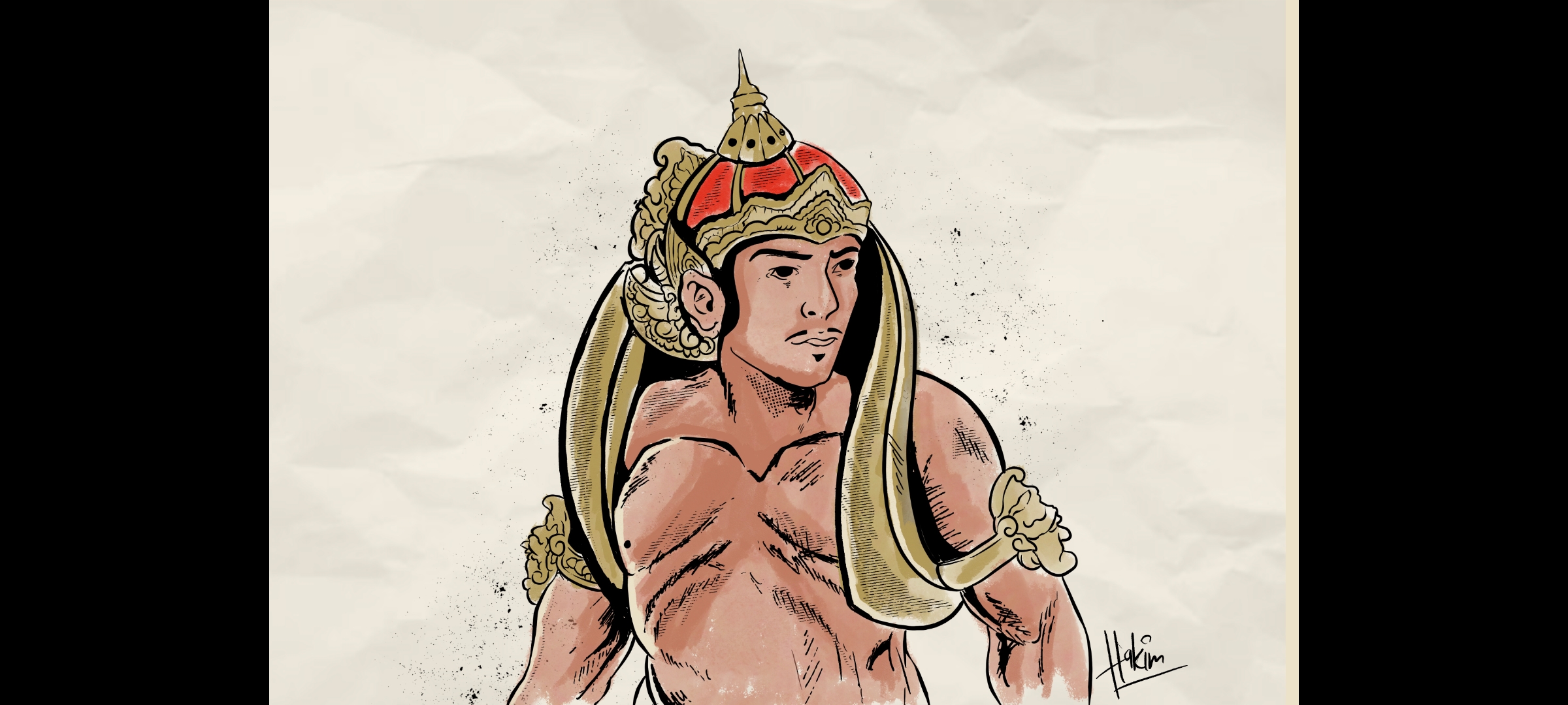 Ilustrasi cerpen Sang Basukarna (HAKIM/RADAR MADIUN)