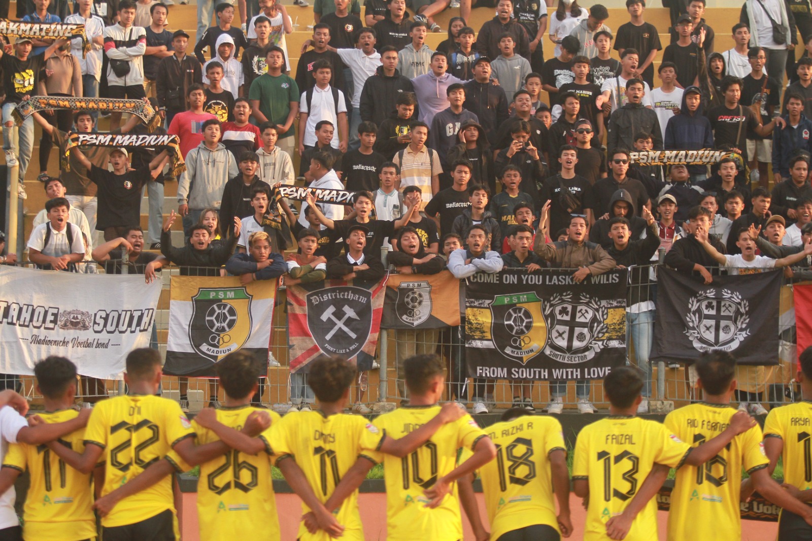 SAKMATINE: Keutuhan skuad PSM Madiun jelang menghadapi Liga 3 Nasional musim ini masih tanda tanya. (DOK RADAR MADIUN)