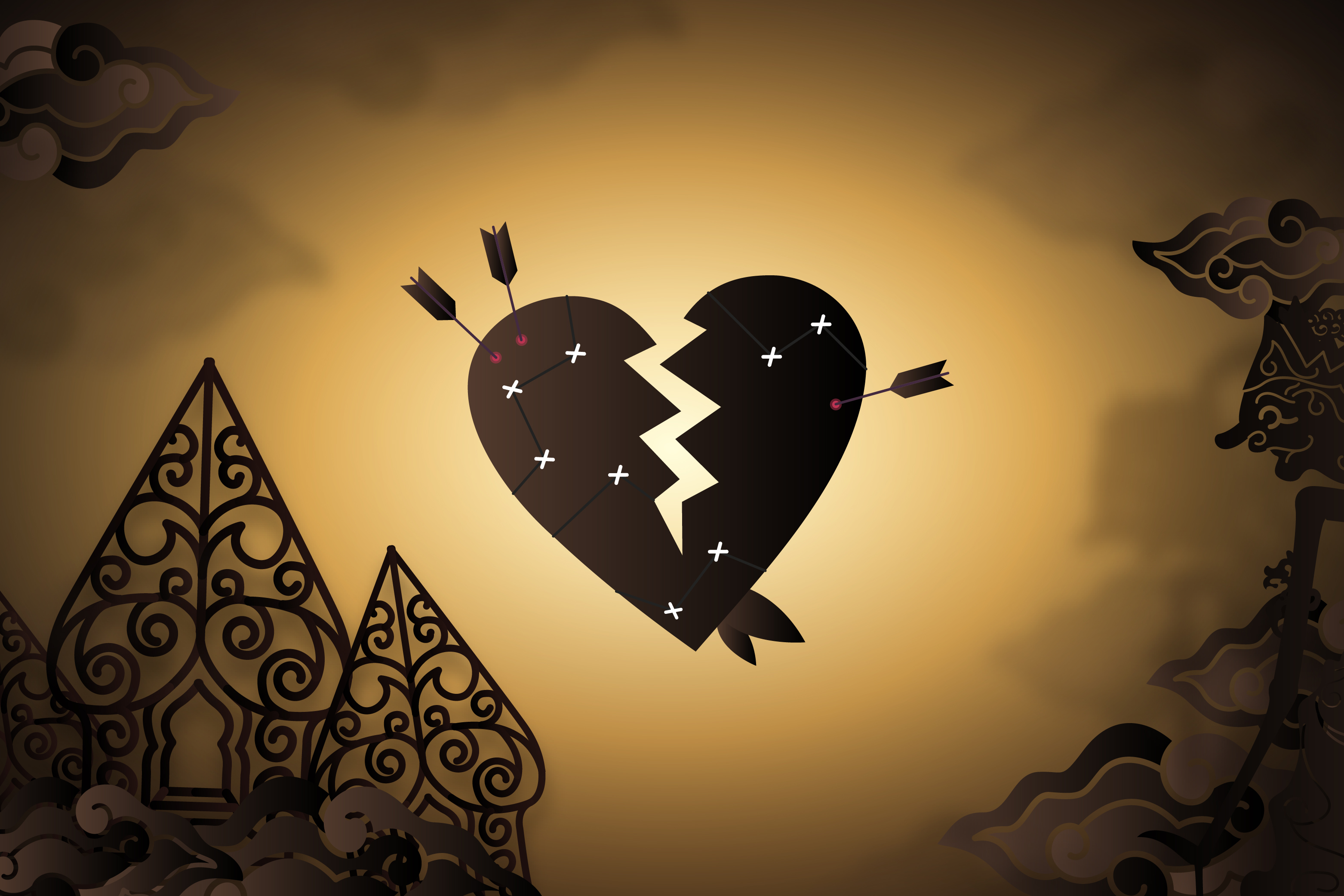 Ilustrasi cerpen Lakon Wayang (MUH HAKIM/RADAR MADIUN)