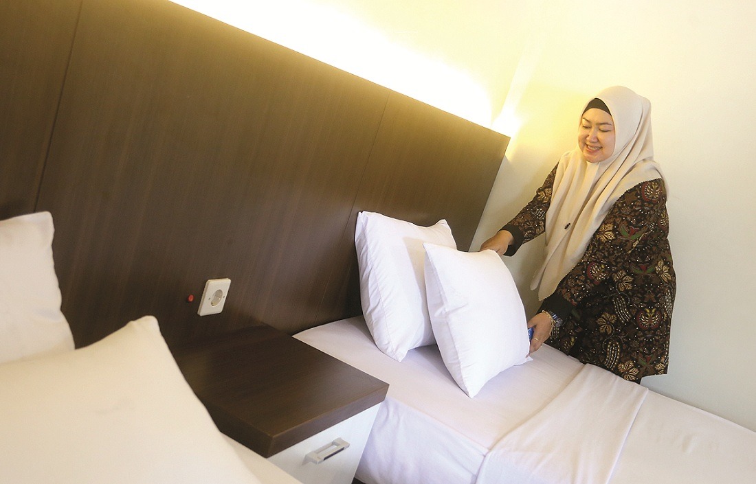 PENGINAPAN: Tingkat hunian kamar hotel berbintang dan non bintang di Kota Madiun fluktuatif. (BAGAS BIMANTARA/RADAR MADIUN)