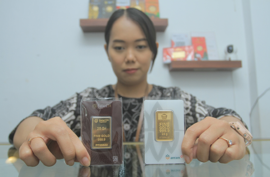Ilustrasi emas batangan (BAGAS BIMANTARA/RADAR MADIUN)