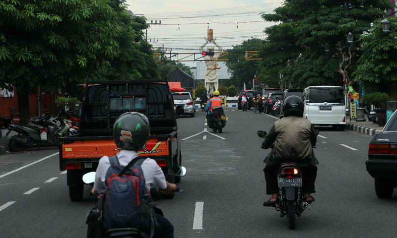 RUTE UTAMA: Jalan HOS Cokroaminoto menjadi tulang punggung dan poros segi delapan emas.