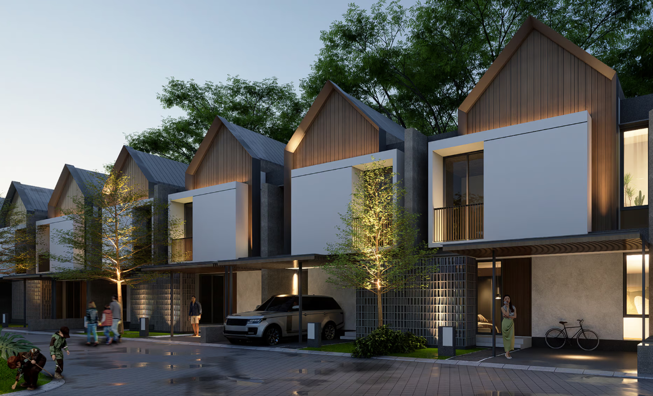 TROPICAL MODERN: The Eleva Residence menawarkan hunian nyaman dengan mengusung gaya tropical modern. (ELEVA)
