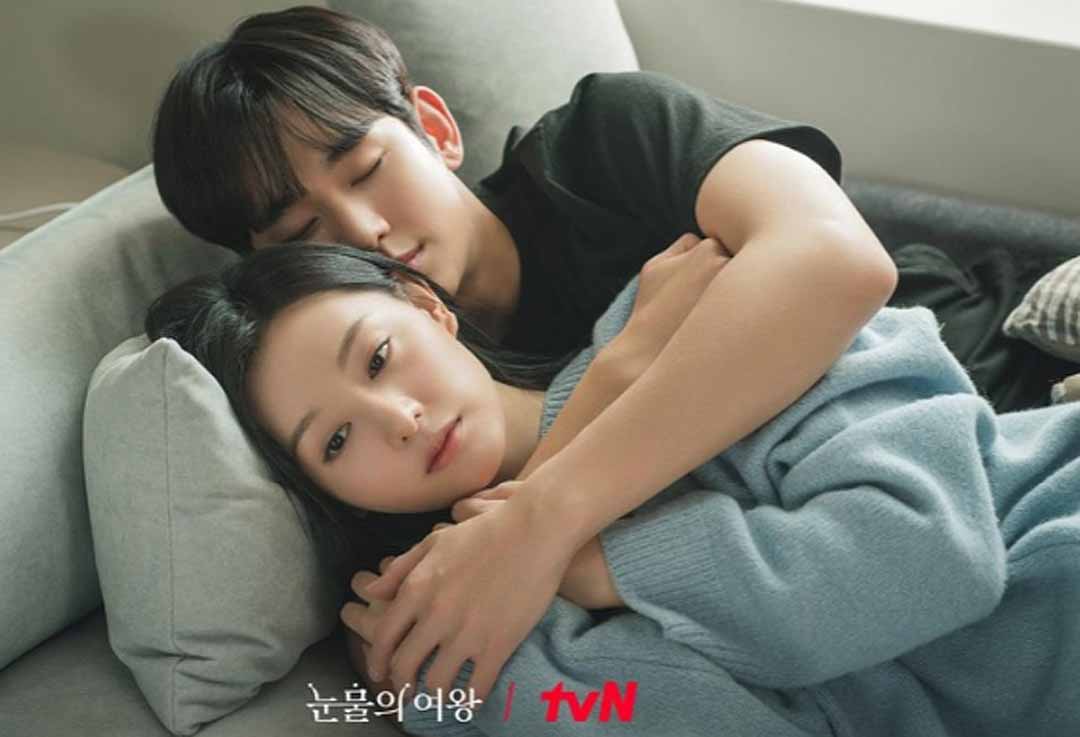 Queen of Tears saat ini menempati urutan kedua daftar drama dengan rating tertinggi tvN.
