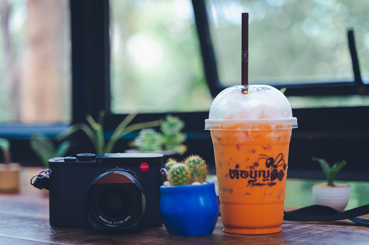 Ilustrasi thai tea.