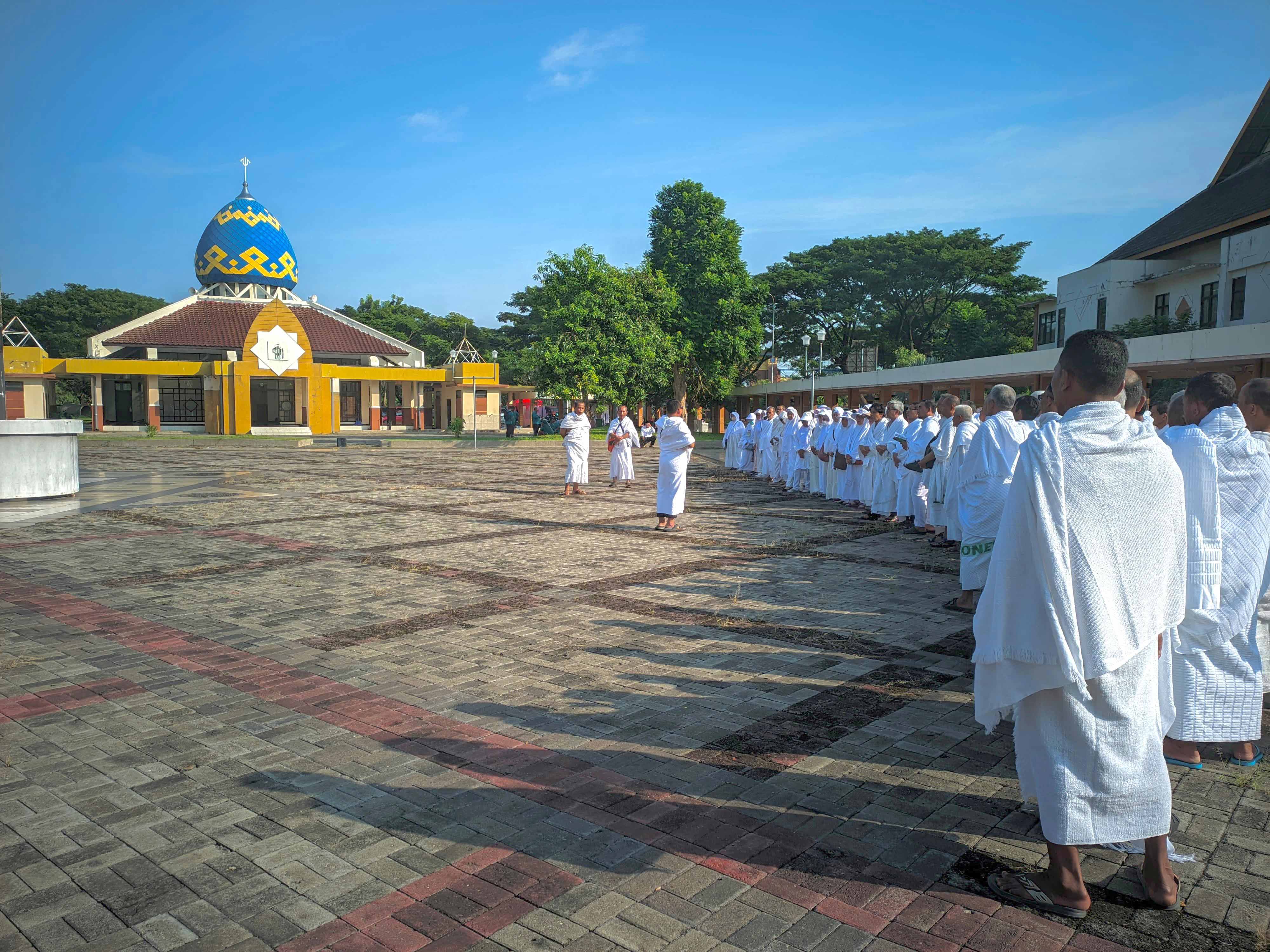 SEGERA KE TANAH SUCI: Manasik haji telah dilakukan ratusan calon jemaah haji (CJH) Kota Madiun. (KEMENAG UNTUK JAWA POS RADAR MADIUN)