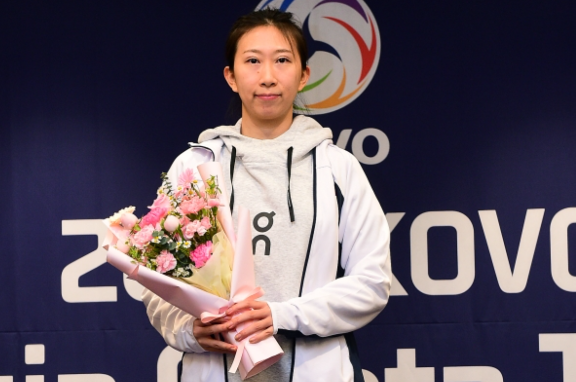 BERBAKAT: Chen Xintong dipilih IBK Altos mengisi slot pemain Asia di Liga Voli Korea 2024-2025. (NAVER)