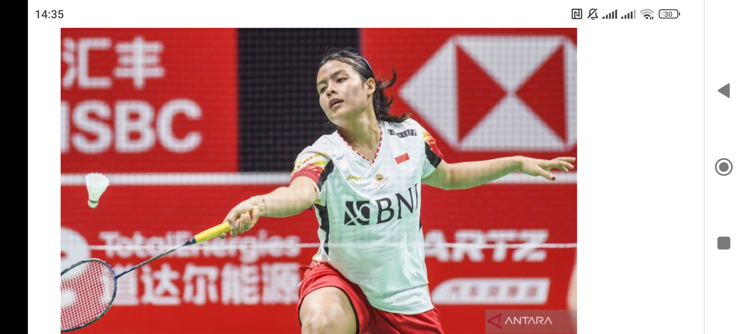 TEMBUS FINAL: Komang Ayu ikut mengantar Indonesia menembus final Piala Uber 2024. (ANTARA)