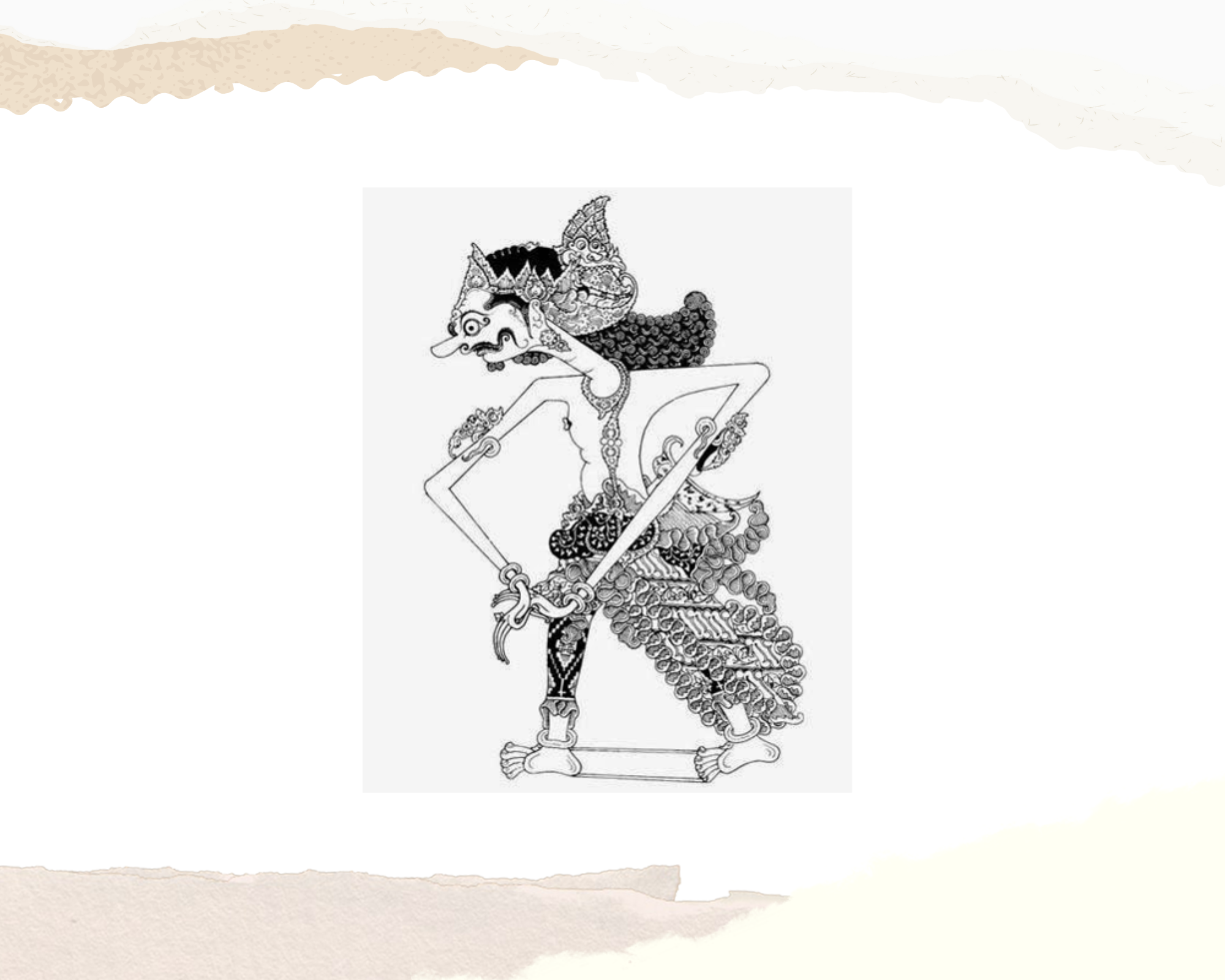 Ilustrasi tokoh wayang Patih Tambak Ganggeng (RADAR MADIUN)