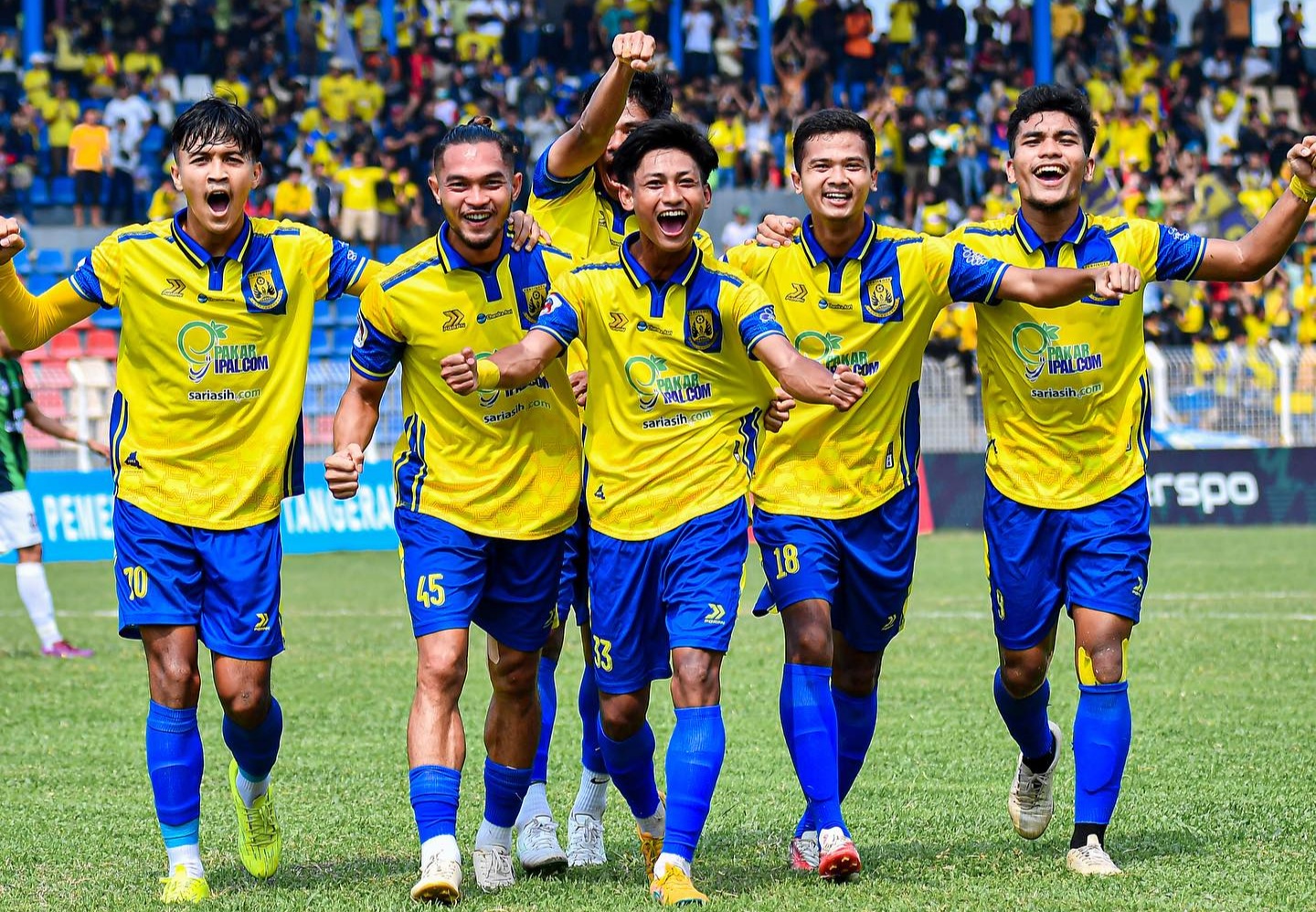 PERKASA: Perskota Tangerang melumat Persidago Gorontalo 5-0 pada 5 Mei lalu.