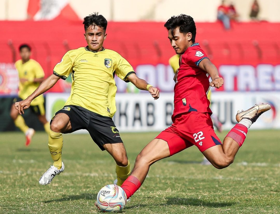 Persiba saat menghadapi PSM Madiun di match terakhir grup K.