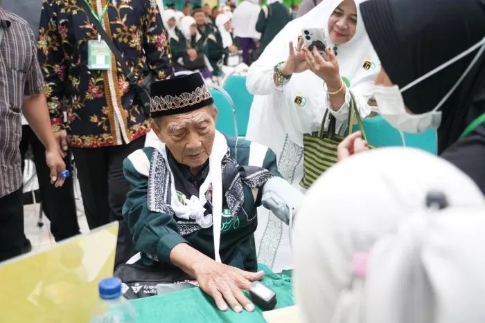 Hardjo siap berangkat haji. (Istimewa)