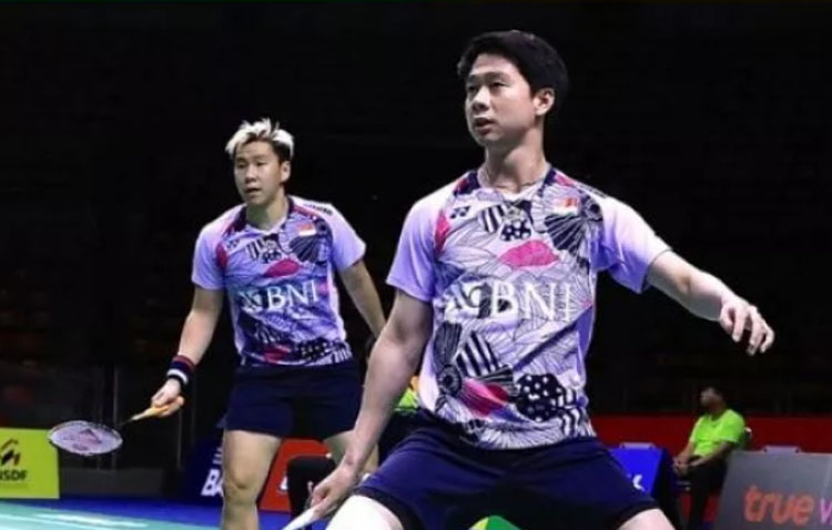 Kevin Sanjaya saat masih aktif bermain bersama Marcus Gideon.