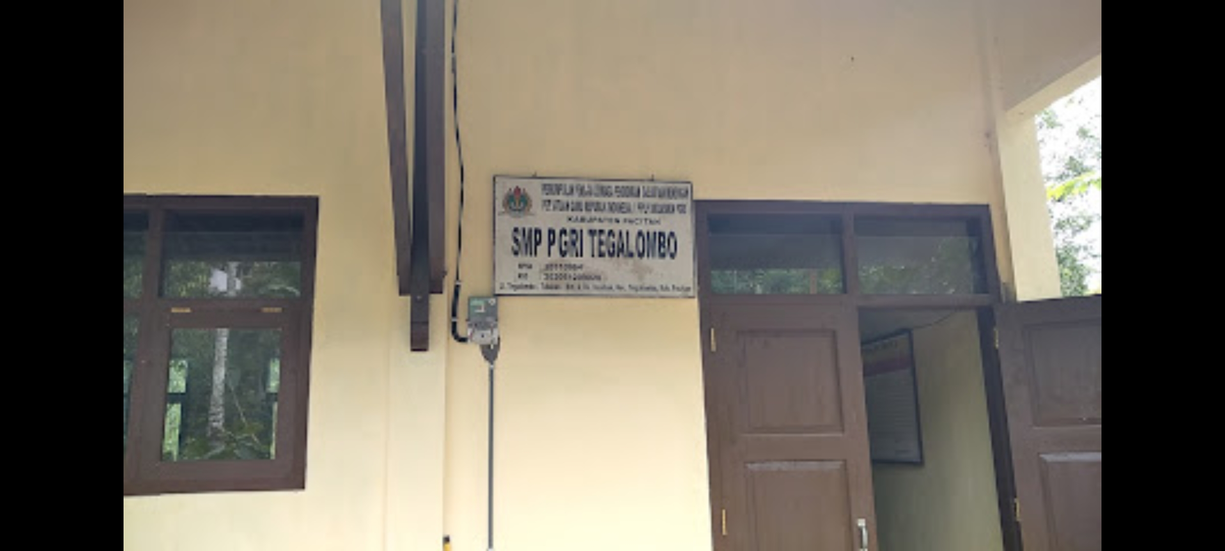 TANPA SISWA: SMP PGRI Tegalombo, Pacitan, saat ini yang terkesan mangkrak. (NUR CAHYONO/RADAR PACITAN)