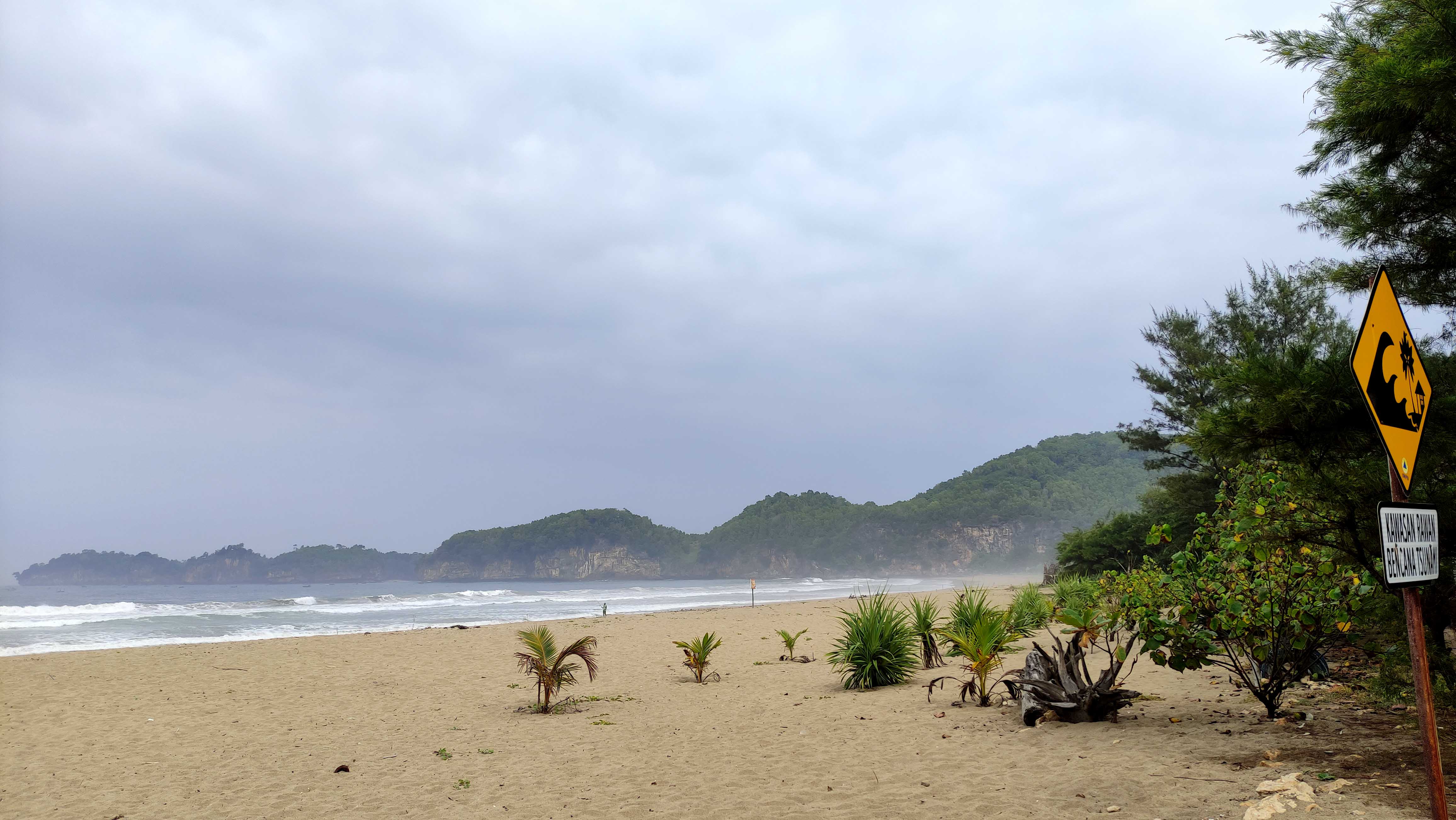 MATI SURI: Pantai Taman, di Desa Hadiwarno, Ngadirojo, Pacitan, seolah hidup enggan mati tak mau.&nbsp;(NUR CAHYONO/RADAR PACITAN)