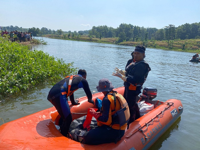 DITEMUKAN: Korban Harto Sudiro, 36, warga Desa Gunungsari, Kasreman kemarin sekitar 09.30 WIB.