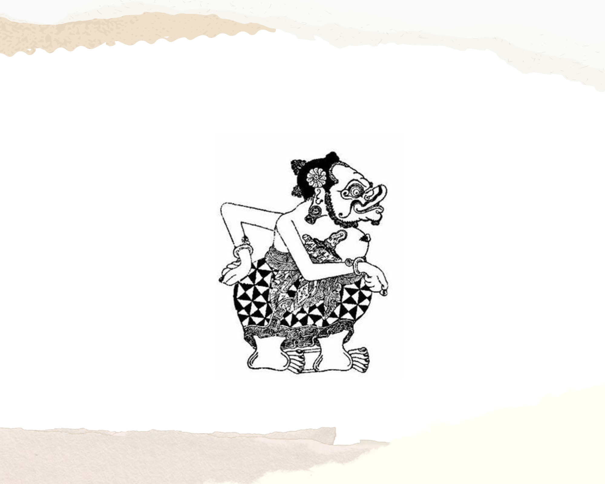 Ilustrasi tokoh wayang Mbilung (RADAR MADIUN)