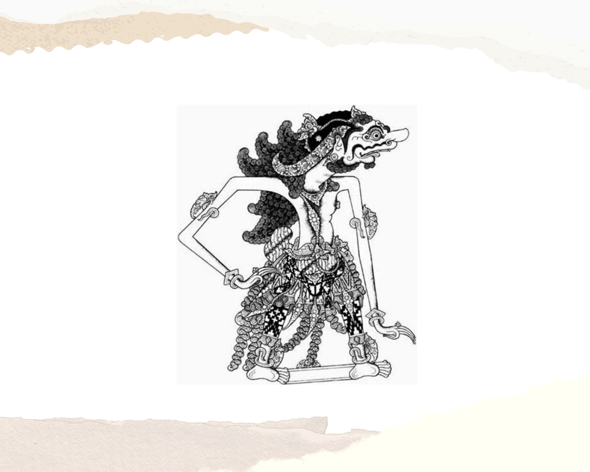 Ilustrasi tokoh wayang Raden Burisrawa (RADAR MADIUN)