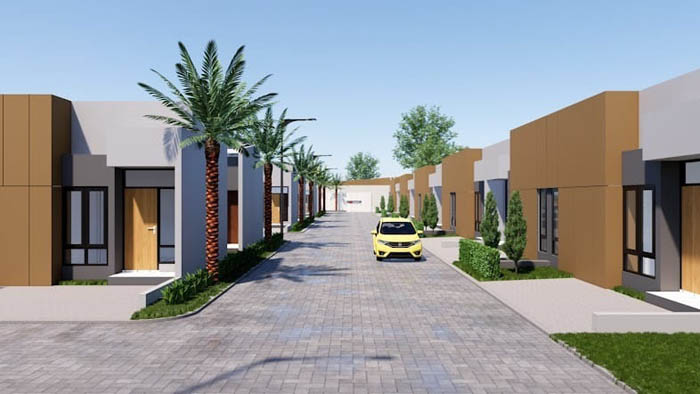 MODERN MINIMALIS: Desain hunian di Perumahan Cundamani, bisnis Denny Caknan yang berkolaborasi dengan salah satu developer. (GOOGLE IMAGE)