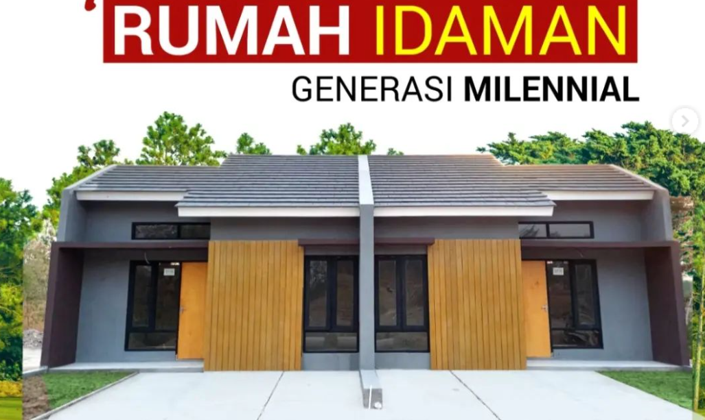MODERN MINIMALIS: Tampilan rumah di Perumahan Griya Cundamani yang digarap Denny Caknan bersama pengembang asal Jawa Tengah. (INSTAGRAM)