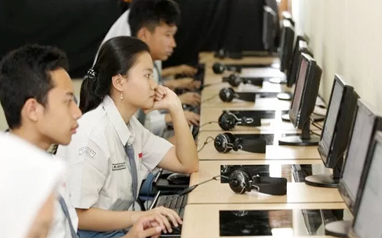 Ilustrasi pelajar SMA.