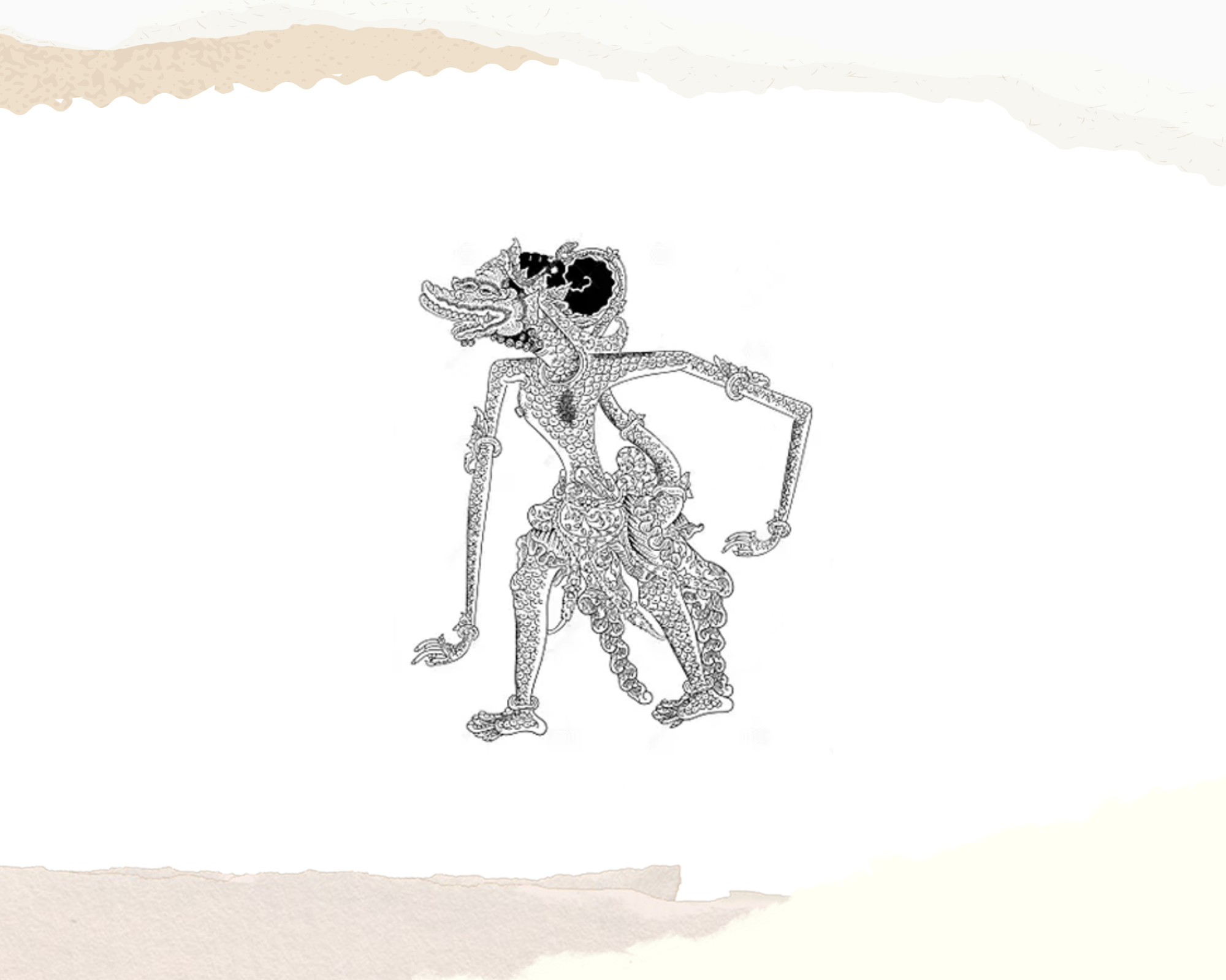 Ilustrasi tokoh wayang Kapi Sraba (RADAR MADIUN)
