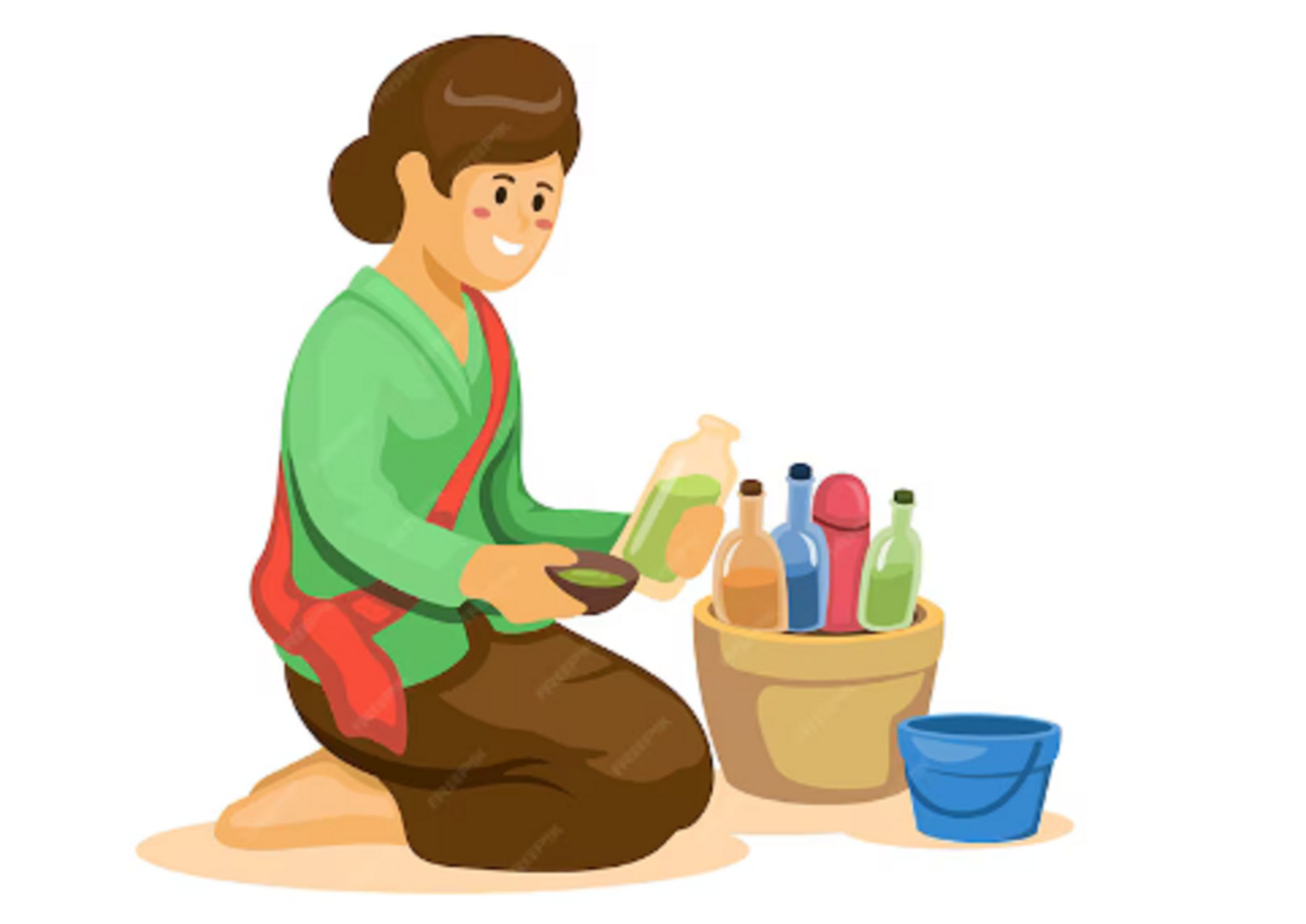 ILUSTRASI: Maneka jinis jamu sing nginspirasi tembang dolanan Jawa. (FREEPIK)